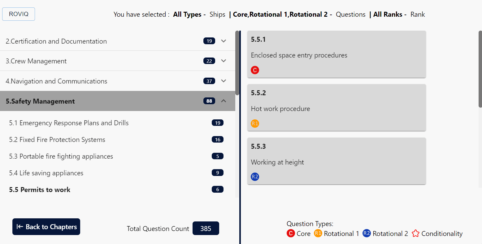 Screenshot of SureSIRE 2.0 - Chapter mode