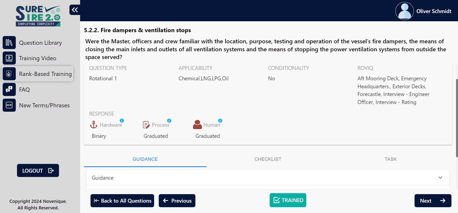 Screenshot of SureSIRE 2.0 - Rank based training