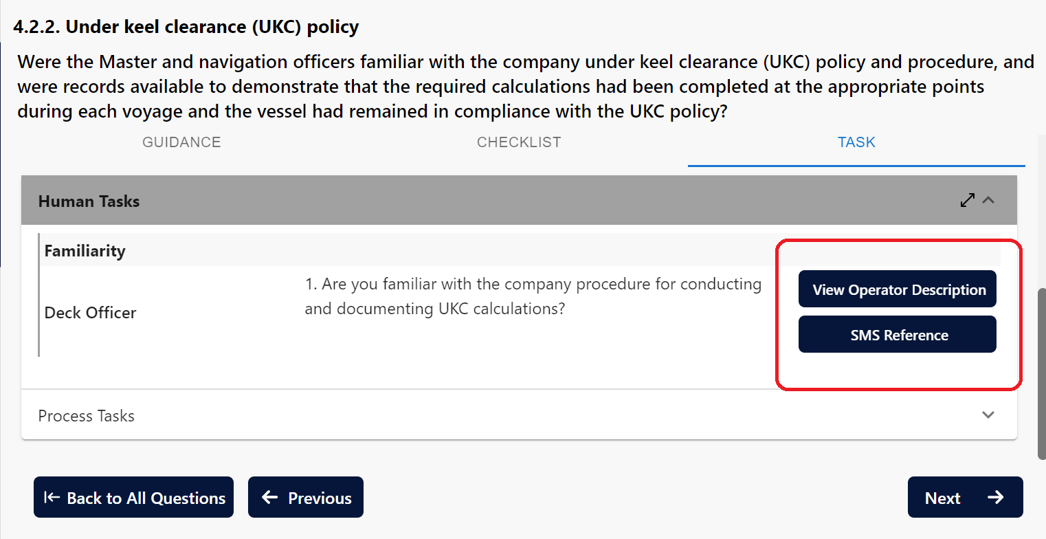 Screenshot of SureSIRE 2.0 - Operator inputs